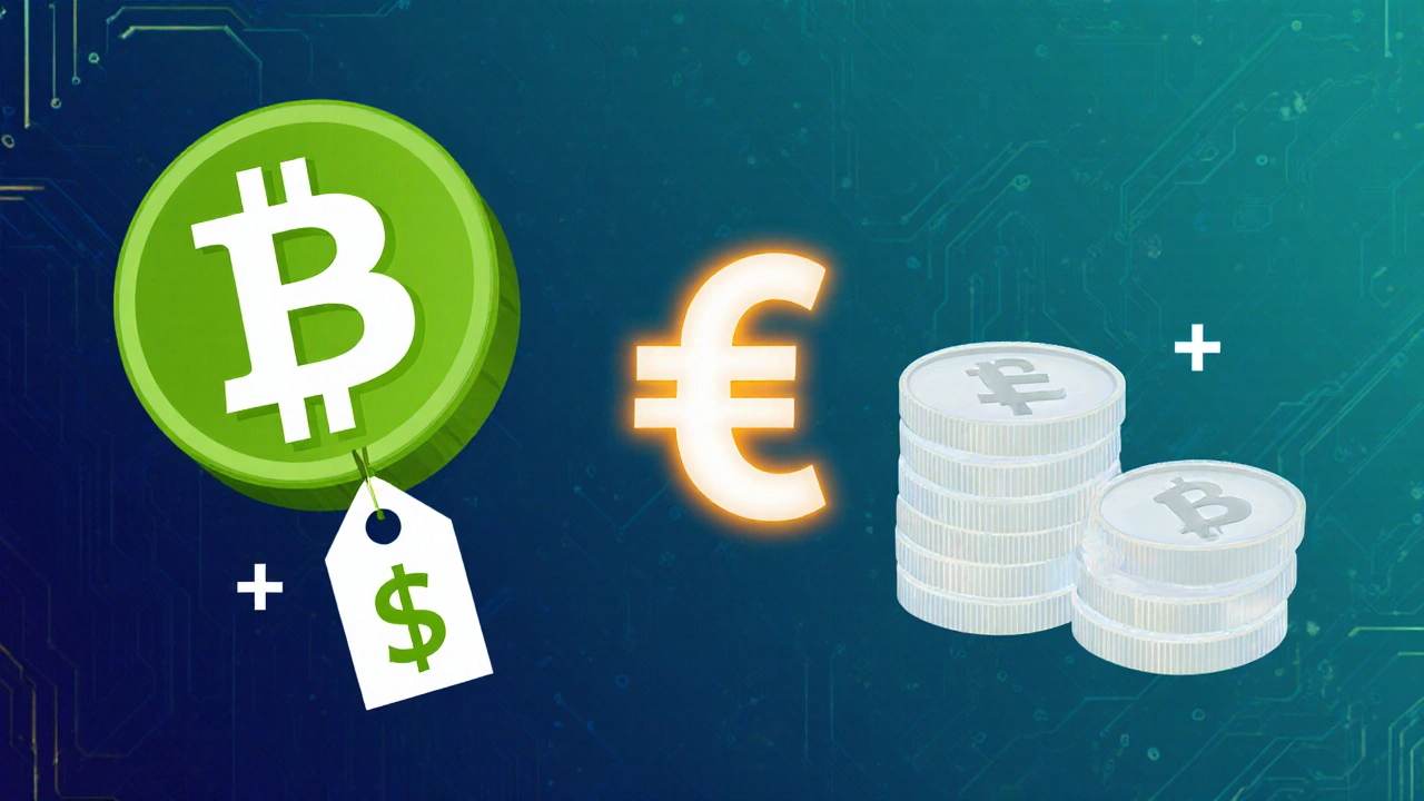 Vector illustration of price coin, supply tokens, and a multiplication sign showing market‑cap calculation.