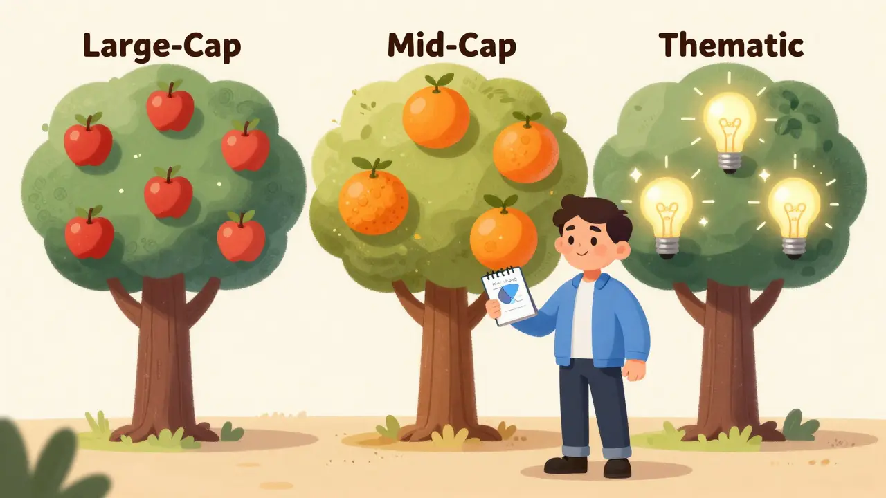 SEBI Mutual Fund Categories in India: Understanding Large-Cap, Mid-Cap, and Thematic Funds