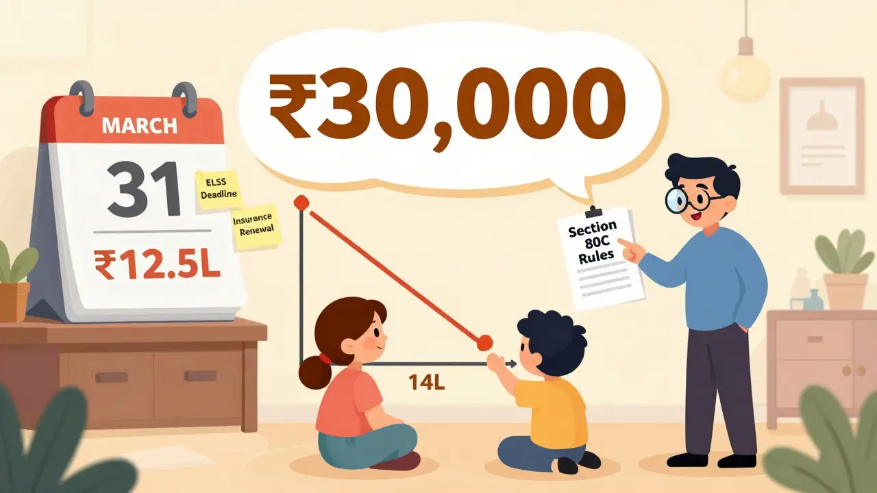 Family celebrating tax savings from home loan principal deduction under Section 80C in Mumbai.