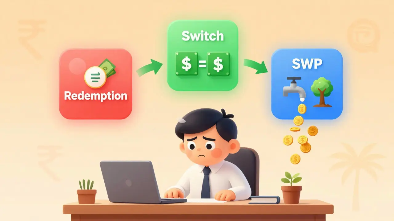 How to Exit a Mutual Fund in India: Choosing Redemption vs Switch vs SWP