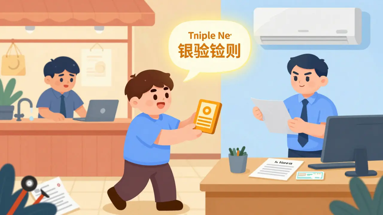 A landlord enjoys easy rent collection from a business tenant while another deals with home repairs, highlighting commercial vs residential maintenance differences.