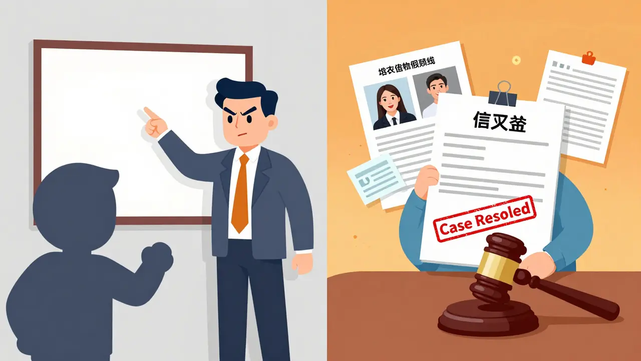 Contrast between unregistered rental chaos and organized, protected tenancy with legal documentation.