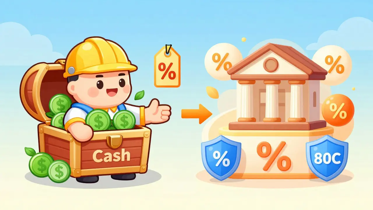 Split comparison showing advantages of home loan versus cash payment strategies