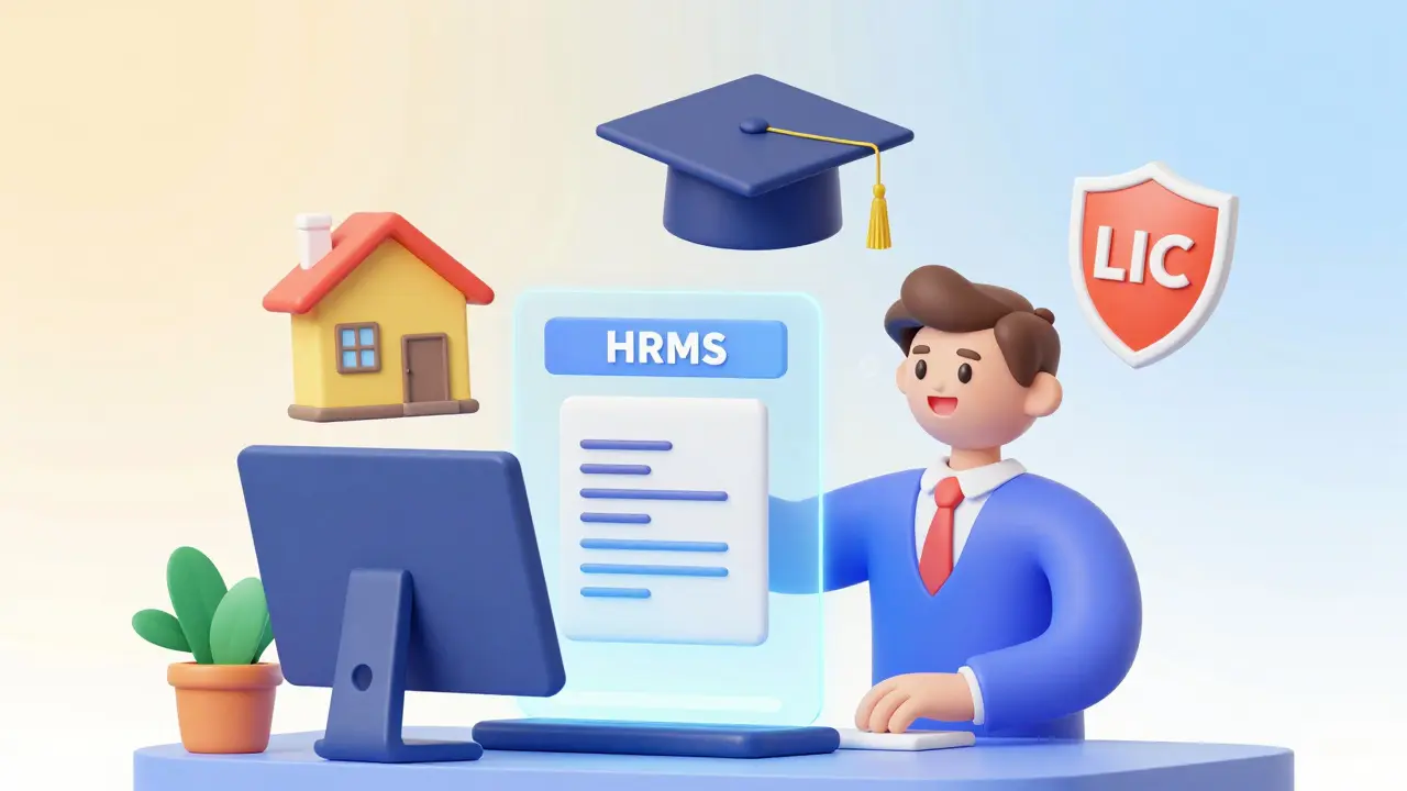 Employee uploading tax investment proofs to a digital HR portal