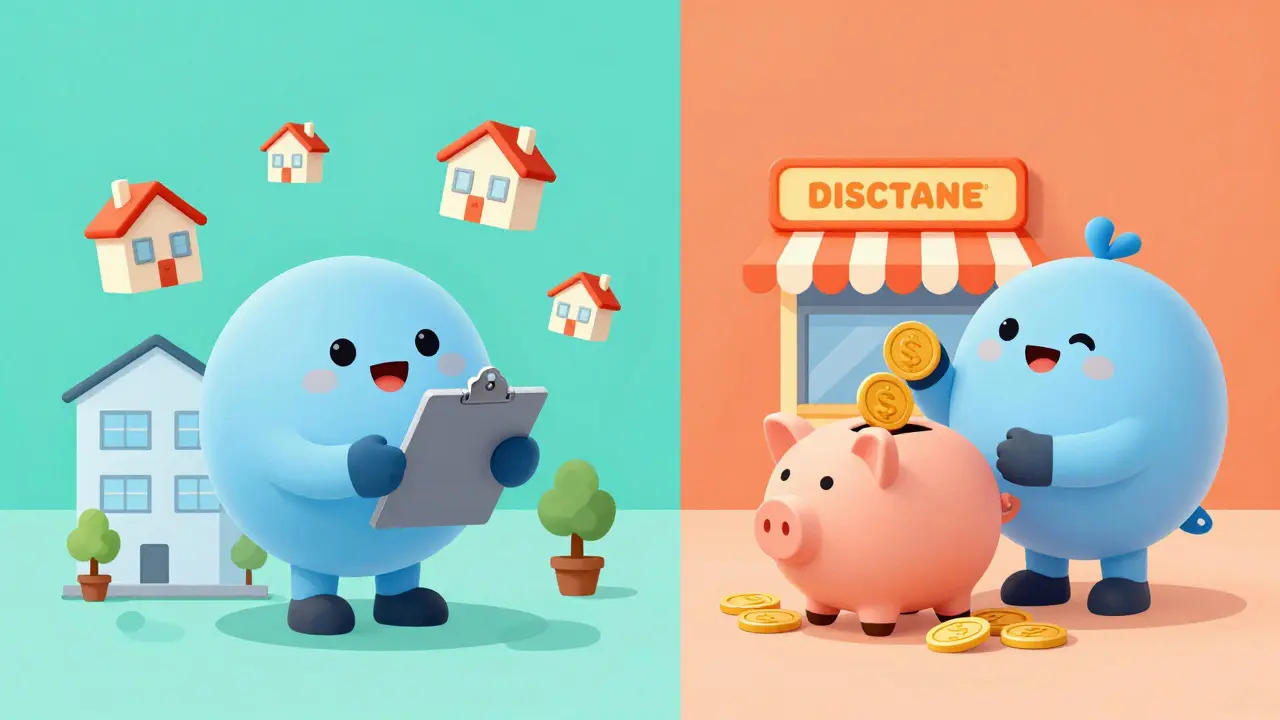 Illustration comparing market comparison and income methods for property value