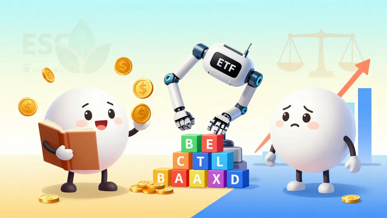 Illustration of ETFs adjusting portfolios during index rebalancing