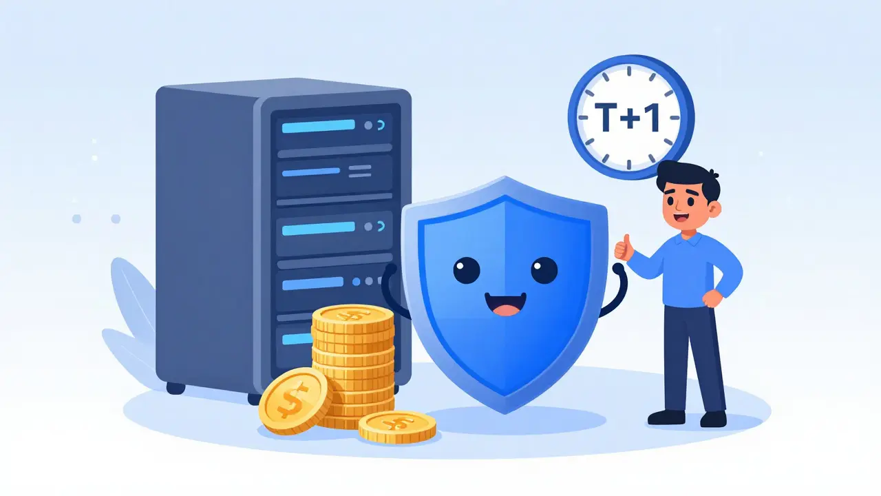 Shield protecting digital shares with fast clock and secure servers